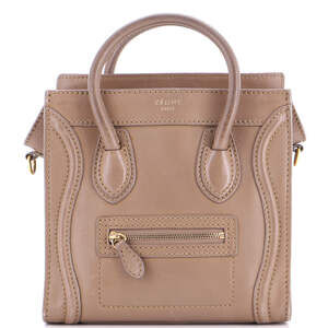 Celine Luggage Bag Smooth Leather Nano #200970C16B